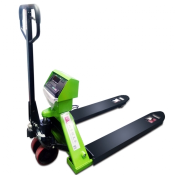 2-2.5噸電子秤手動(dòng)搬運(yùn)車 綠色