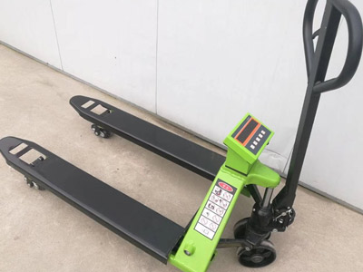 泰興新牛盾叉車產品介紹:1-2噸電子秤搬運車